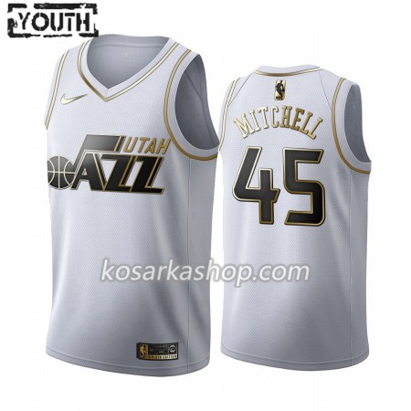 Dres Utah Jazz Donovan Mitchell 45 Nike 2019-20 Bijela Golden Edition Swingman - Dječji